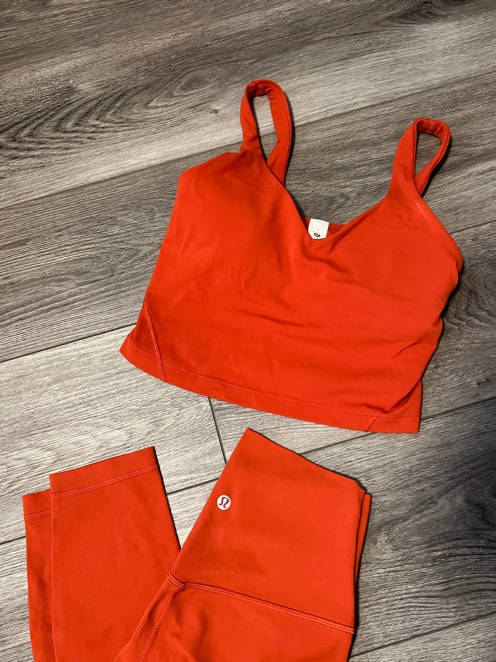 NWOT-lululemon align set in Autumn Rust